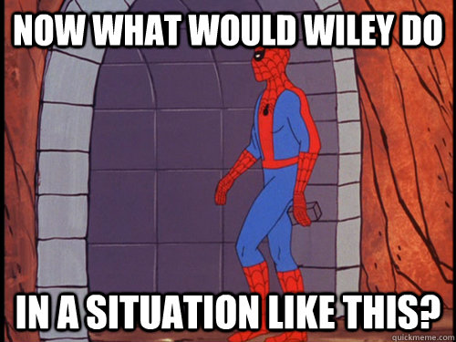 Now what would Wiley do in a situation like this? - Now what would Wiley do in a situation like this?  Misc
