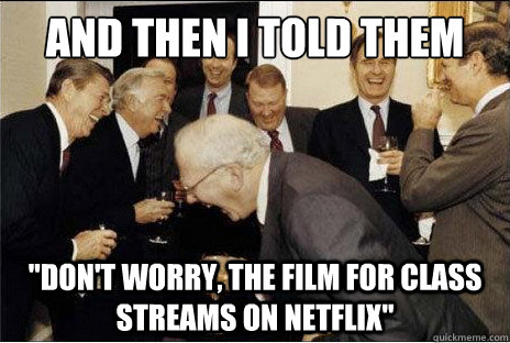 And then I told them 