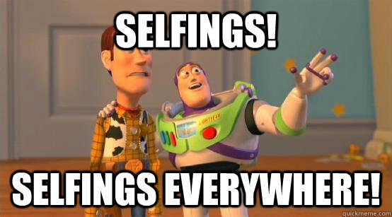 Selfings! Selfings Everywhere!  Buzz Glitter
