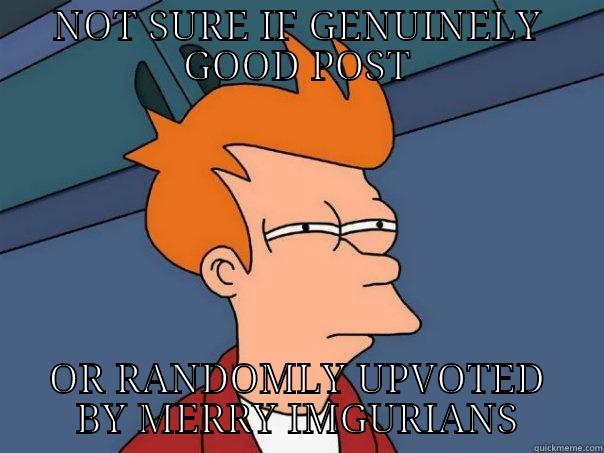 NOT SURE IF GENUINELY GOOD POST OR RANDOMLY UPVOTED BY MERRY IMGURIANS Futurama Fry