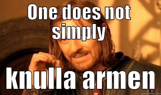 ONE DOES NOT SIMPLY   KNULLA ARMEN Boromir