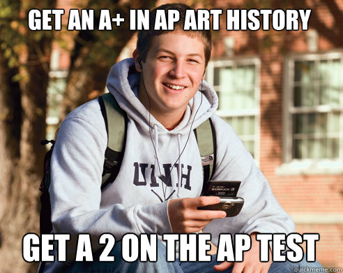 Get an a+ in ap art history  get a 2 on the ap test - Get an a+ in ap art history  get a 2 on the ap test  College Freshman