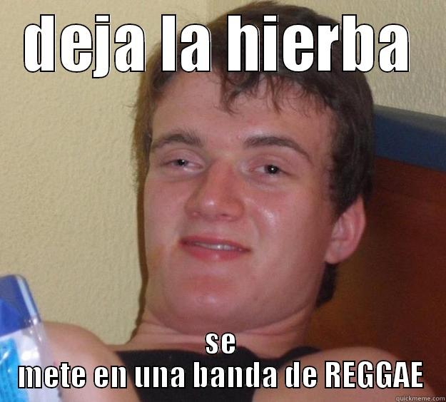 DEJA LA HIERBA SE METE EN UNA BANDA DE REGGAE 10 Guy