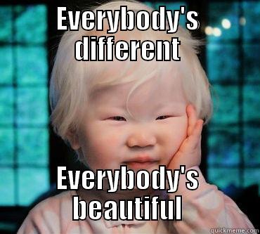 Albino Asian Kid - EVERYBODY'S DIFFERENT EVERYBODY'S BEAUTIFUL Misc