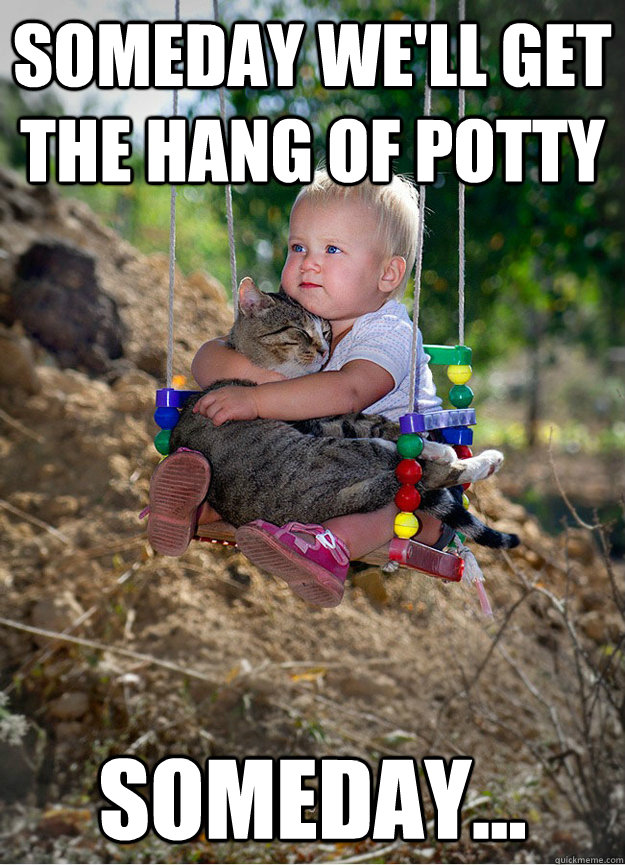 Someday we'll get the hang of potty Someday... - Someday we'll get the hang of potty Someday...  Someday