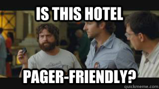 IS THIS HOTEL PAGER-FRIENDLY? - IS THIS HOTEL PAGER-FRIENDLY?  Misc