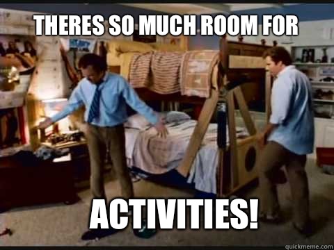 Theres so much room for Activities!  - Theres so much room for Activities!   Step Brothers Bunk Beds