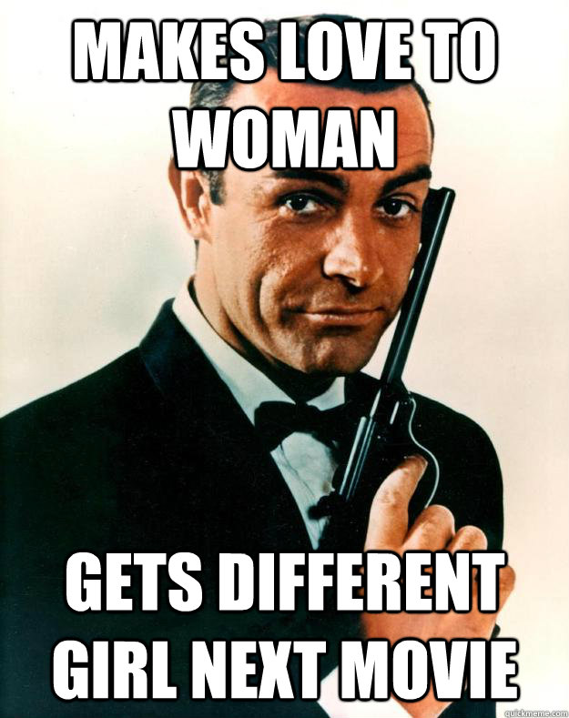 Makes love to woman gets different girl next movie - Makes love to woman gets different girl next movie  Scumbag James Bond