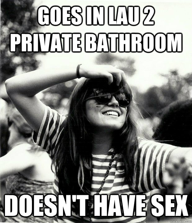 Goes in Lau 2 private bathroom Doesn't have sex  Georgetown Hipster