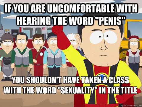 if you are uncomfortable with hearing the word 