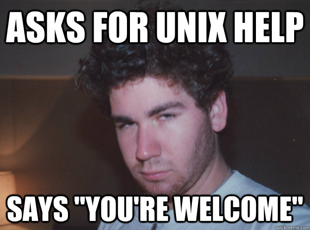 asks for unix help says 