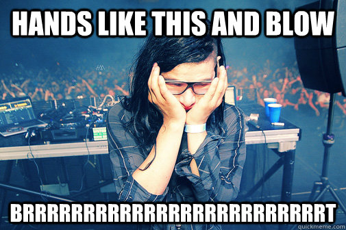 hands like this and blow brrrrrrrrrrrrrrrrrrrrrrrrrt  Skrillexguiz