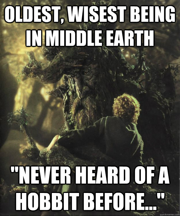 Oldest, wisest being in Middle Earth 