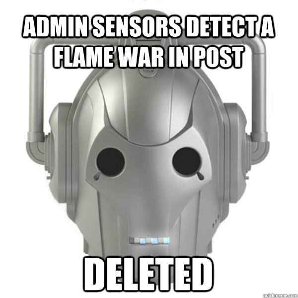 Admin sensors detect a flame war in post deleted  