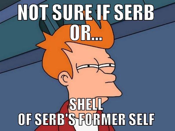 NOT SURE IF SERB OR... SHELL OF SERB'S FORMER SELF Futurama Fry