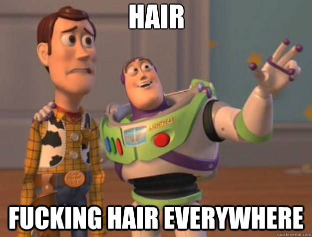 Hair fucking hair everywhere  Toy Story