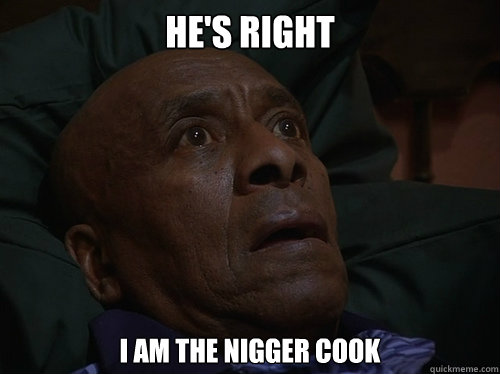 He's right I am THE NIGGER COOK - He's right I am THE NIGGER COOK  Bedtime Realizations