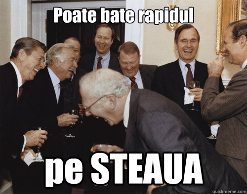 Poate bate rapidul  pe STEAUA  