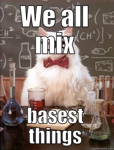 WE ALL MIX BASEST THINGS Chemistry Cat