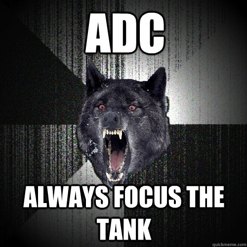adc always focus the tank  Insanity Wolf