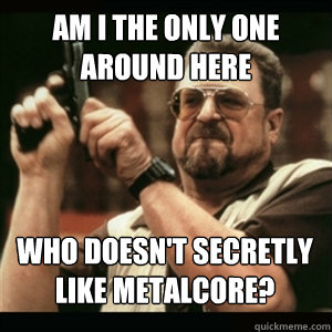 Am i the only one around here Who doesn't secretly like metalcore? - Am i the only one around here Who doesn't secretly like metalcore?  Misc