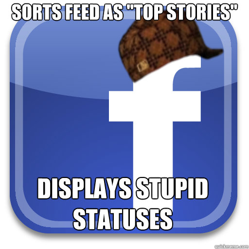 Sorts feed as 