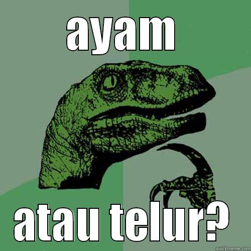 AYAM ATAU TELUR? Philosoraptor