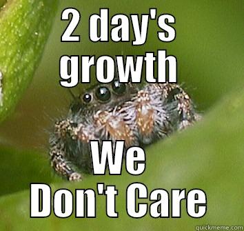 Clive's Razor Broke - 2 DAY'S GROWTH WE DON'T CARE Misunderstood Spider