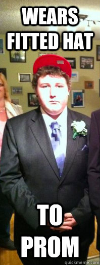 wears fitted hat to prom - wears fitted hat to prom  Misc