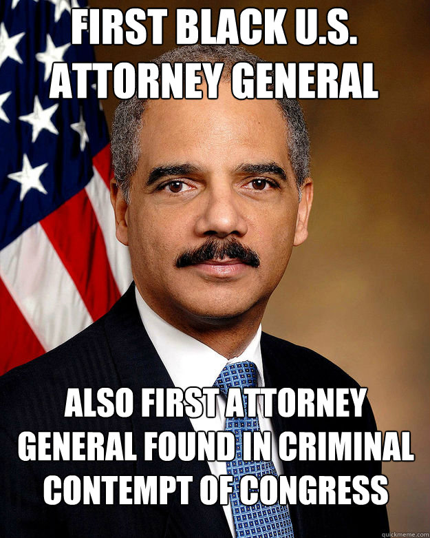 first black u.s. attorney general also first attorney general found in criminal contempt of congress  