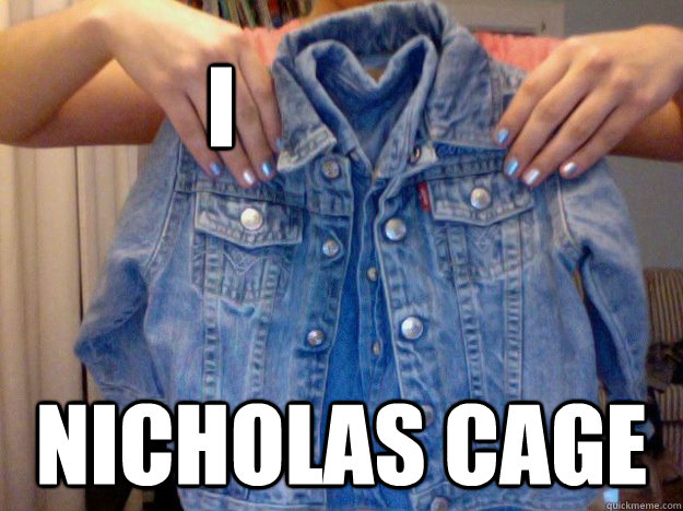 I Nicholas cage  I 3 CANADIAN TUXEDO