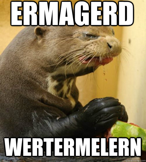 ERMAGERD WERTERMELERN  
