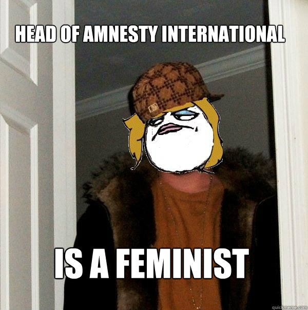 Head of amnesty international is a feminist  