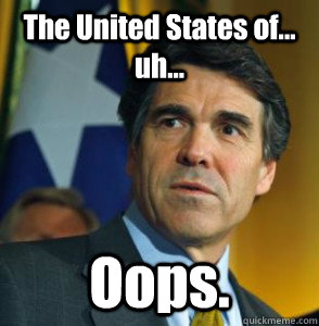The United States of... uh... Oops.  Perry Oops
