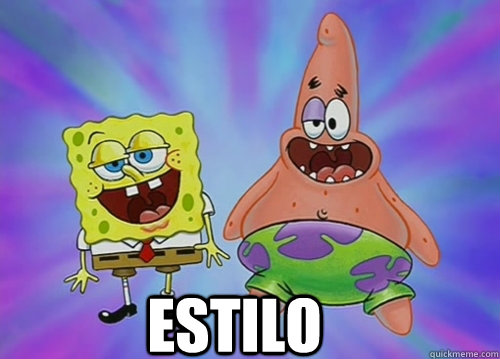estilo  Bob Esponja y Patricio Estrella Estilo