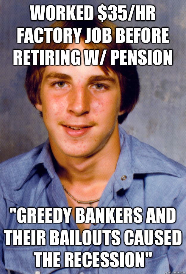 Worked $35/hr factory job before retiring w/ pension 