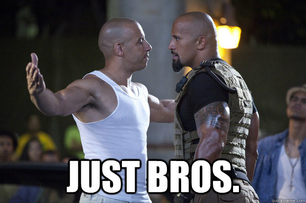 just bros. - just bros.  the rock and vin diesel