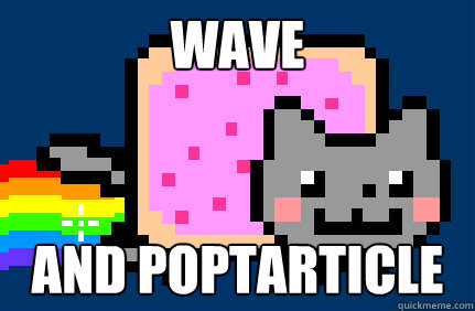 wave and poptarticle  Nyan cat
