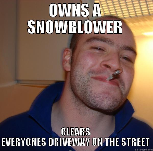 OWNS A SNOWBLOWER CLEARS EVERYONES DRIVEWAY ON THE STREET Good Guy Greg 