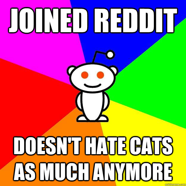 Joined Reddit doesn't hate cats as much anymore  Reddit Alien