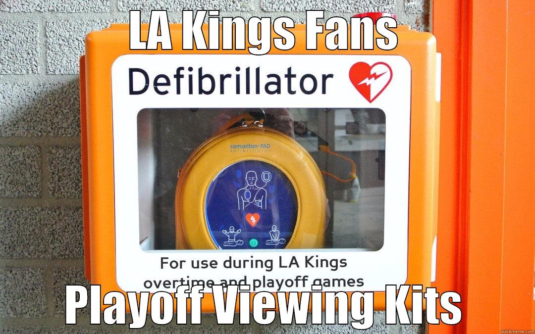 LA KINGS FANS PLAYOFF VIEWING KITS Misc