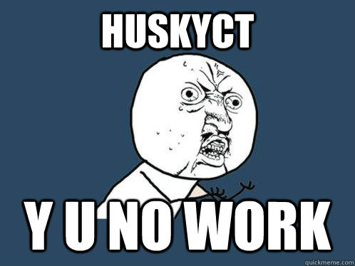 HuskyCT Y U NO WORK  Y U No