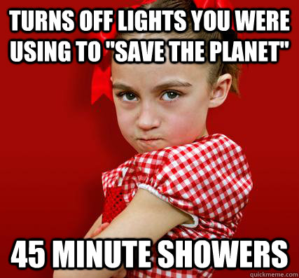 Turns off lights you were using to 