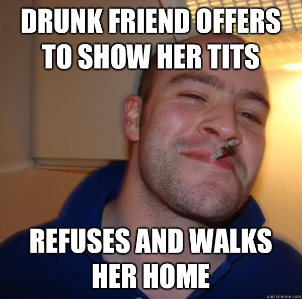 Drunk friend offers to show her tits Refuses and walks her home - Drunk friend offers to show her tits Refuses and walks her home  Misc