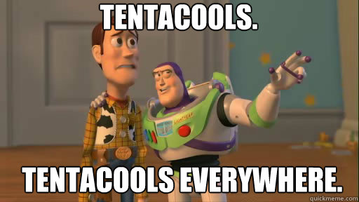Tentacools.   tentacools Everywhere. - Tentacools.   tentacools Everywhere.  Everywhere