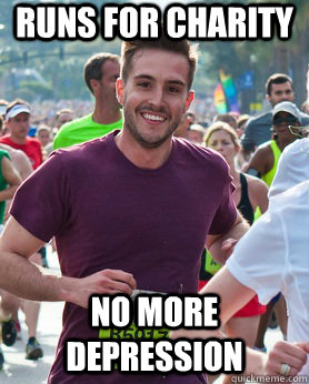 runs for charity no more depression  Ridiculously photogenic guy