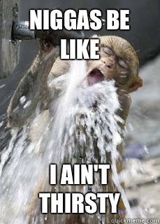 Niggas be like I ain't thirsty  
