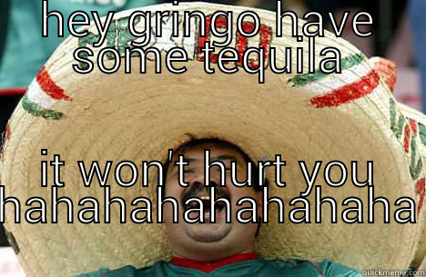 gringo tequila - HEY GRINGO HAVE SOME TEQUILA IT WON'T HURT YOU HAHAHAHAHAHAHAHA Merry mexican