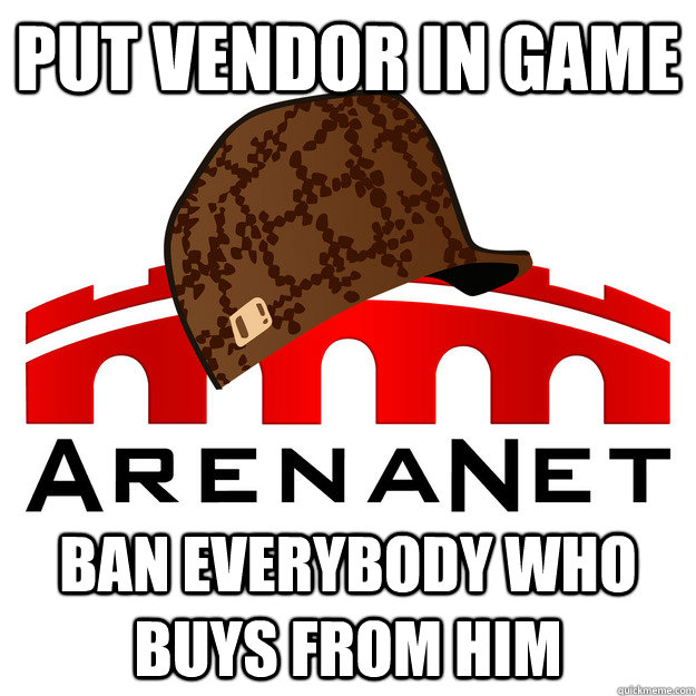 Put vendor in game ban everybody who buys from him - Put vendor in game ban everybody who buys from him  Misc