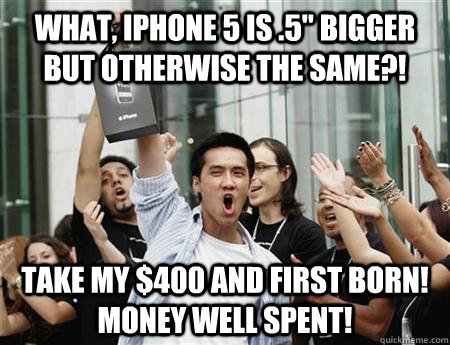 What, iphone 5 is .5